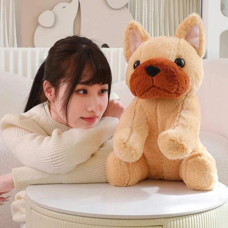 Kawaii Biege White French Bulldog Plushies — image 3