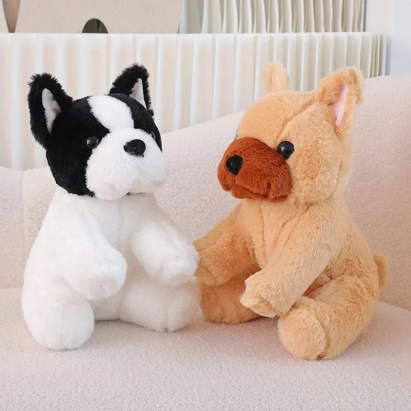 Kawaii Biege White French Bulldog Plushies — image 4