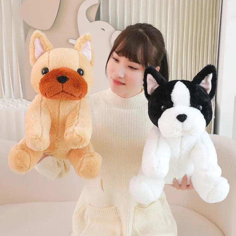 Kawaii Biege White French Bulldog Plushies — image 2