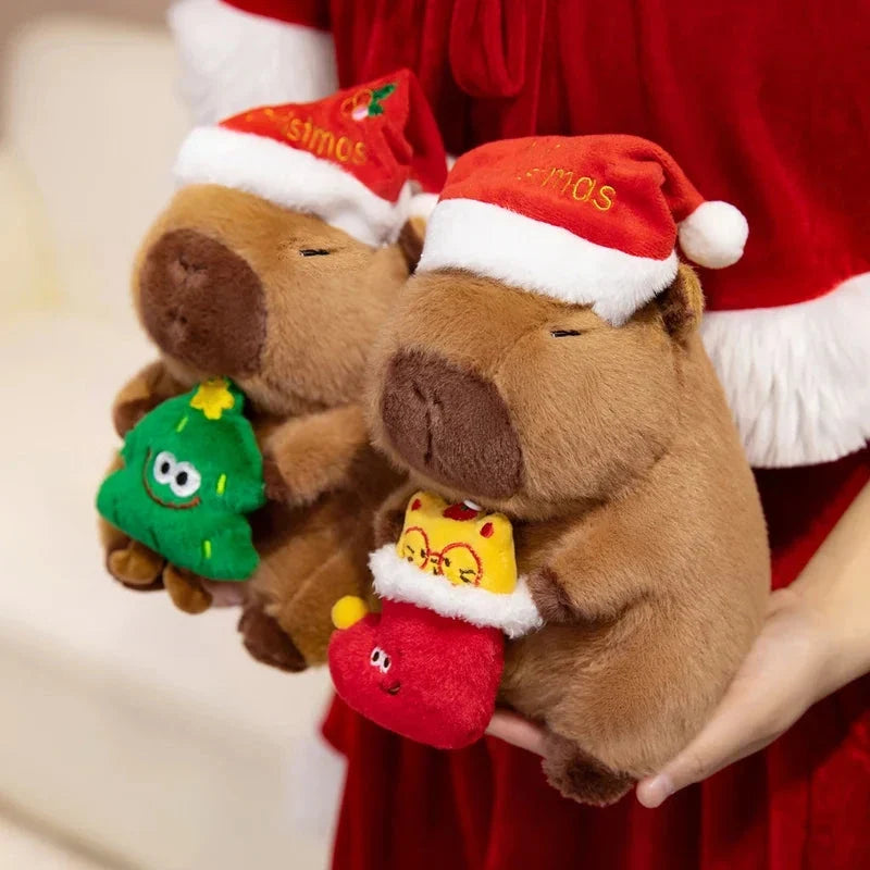 Kawaii Capybara Christmas Plushies — image 1