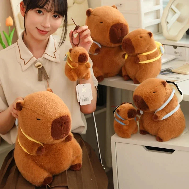 Kawaii Capybara with Backpack Plush Collection — image 4