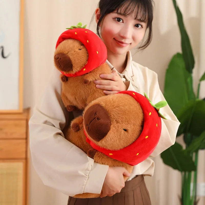 Kawaii Capybara with Strawberry Hat Plushie — image 18