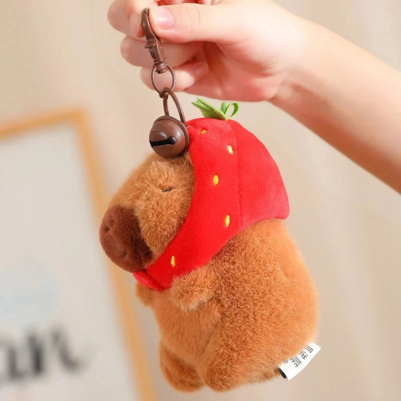 Kawaii Capybara with Strawberry Hat Plushie — image 9