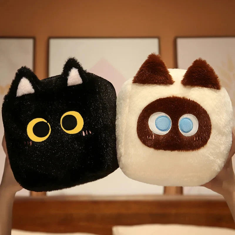 Kawaii Fluffy Cube Cat Plushie Collection — image 17