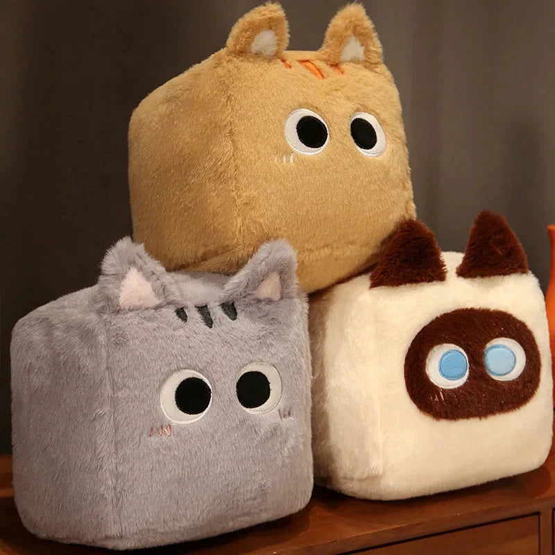 Kawaii Fluffy Cube Cat Plushie Collection — image 8