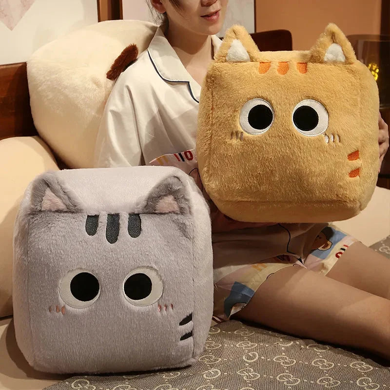 Kawaii Fluffy Cube Cat Plushie Collection — image 5