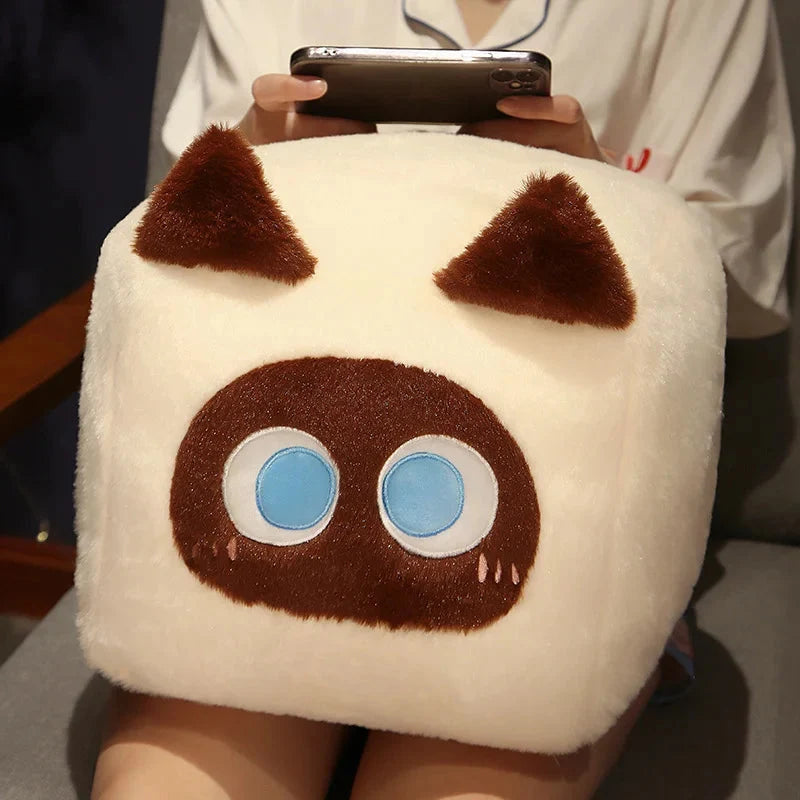 Kawaii Fluffy Cube Cat Plushie Collection — image 14