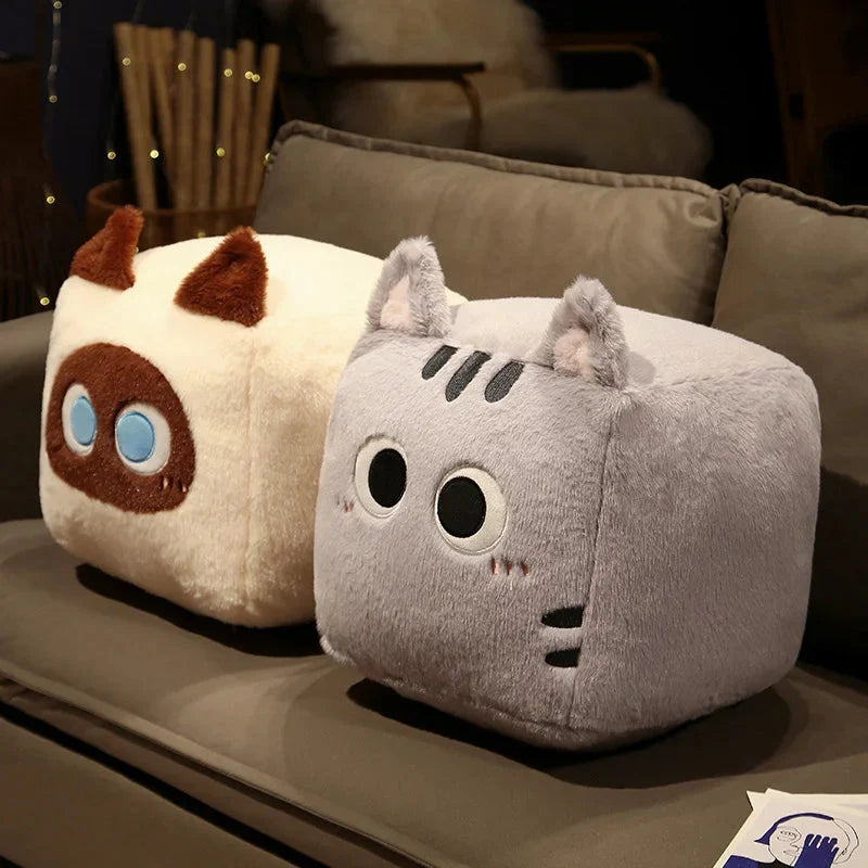 Kawaii Fluffy Cube Cat Plushie Collection — image 6