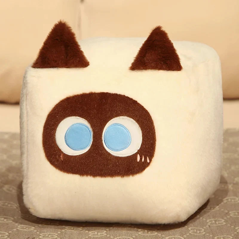 Kawaii Fluffy Cube Cat Plushie Collection — image 7