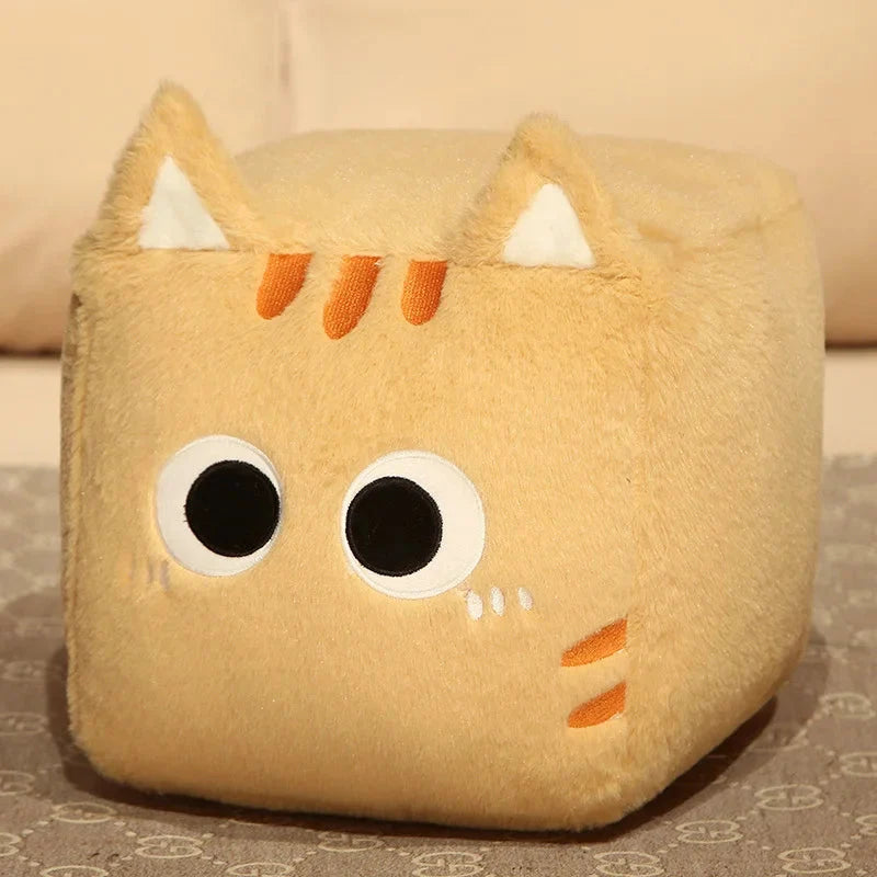 Kawaii Fluffy Cube Cat Plushie Collection — image 1