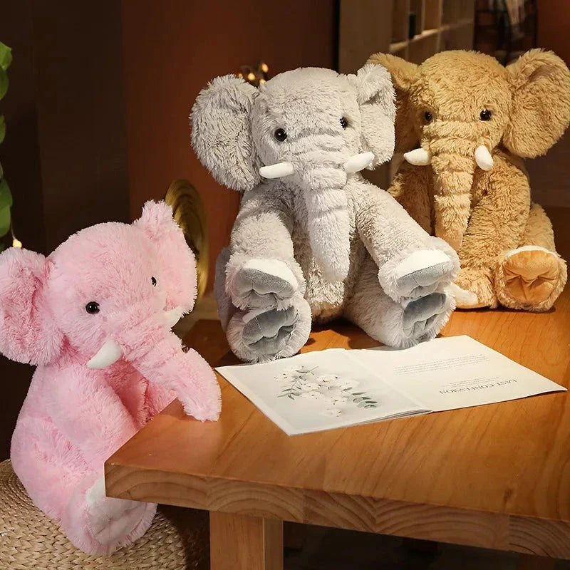 Kawaii Fluffy Elephant Plush Family — image 12
