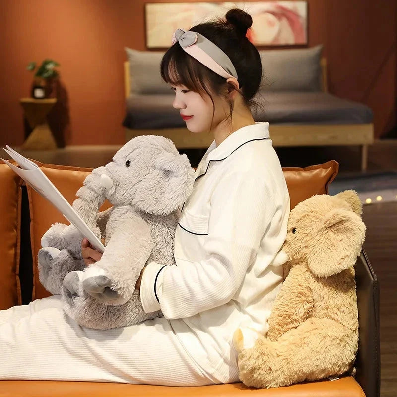 Kawaii Fluffy Elephant Plush Family — image 6
