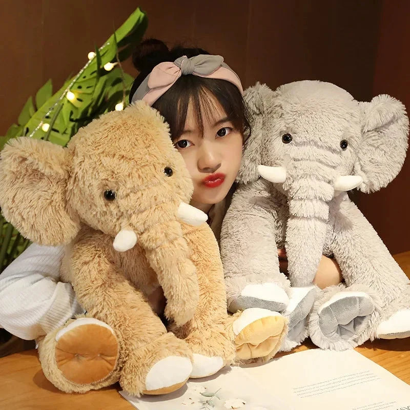 Kawaii Fluffy Elephant Plush Family — image 9