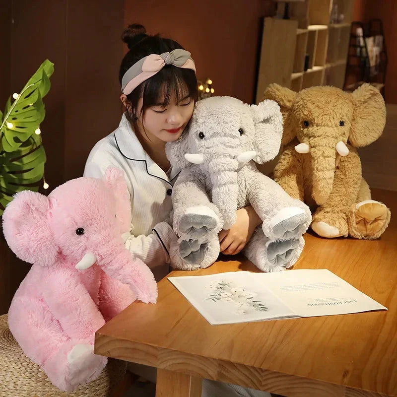 Kawaii Fluffy Elephant Plush Family — image 13