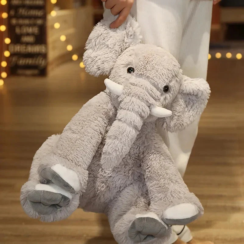 Kawaii Fluffy Elephant Plush Family — image 2