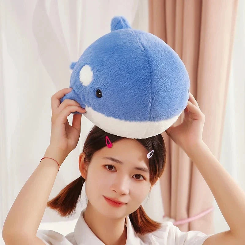 Kawaii Fluffy Gray Blue Killer Whale Plushies — image 5