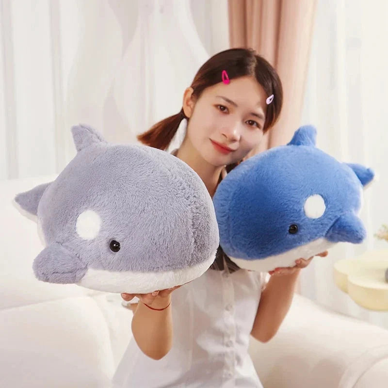 Kawaii Fluffy Gray Blue Killer Whale Plushies — image 6