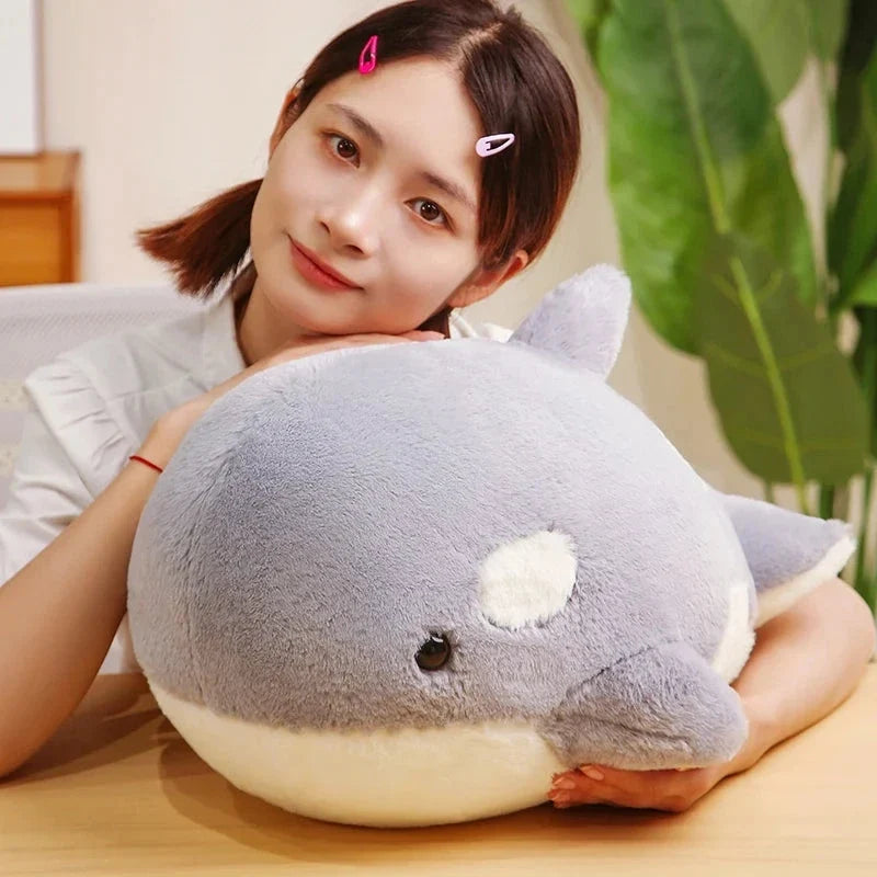 Kawaii Fluffy Gray Blue Killer Whale Plushies — image 14