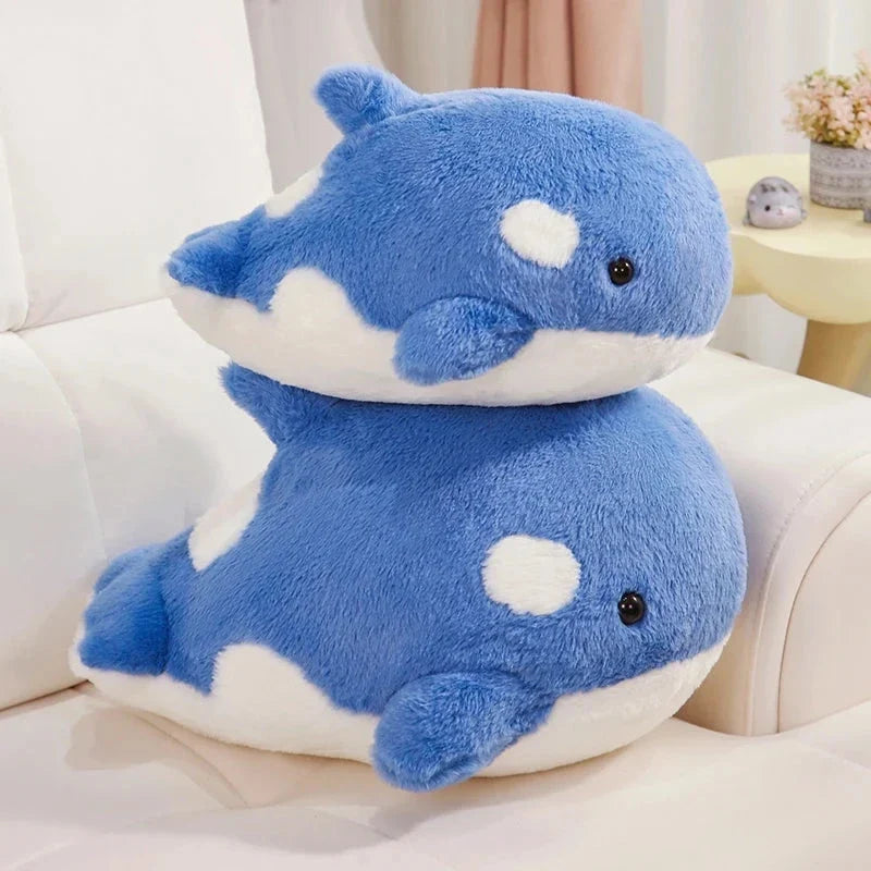 Kawaii Fluffy Gray Blue Killer Whale Plushies — image 17
