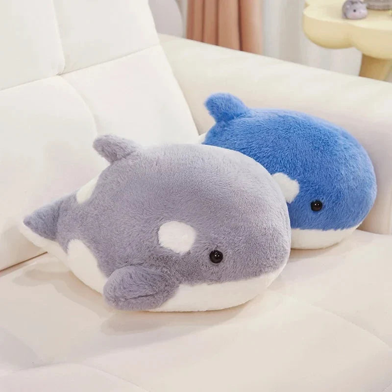 Kawaii Fluffy Gray Blue Killer Whale Plushies — image 18