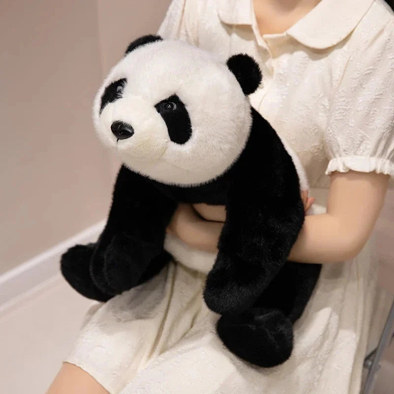 Kawaii Fuzzy Black Brown Panda Plushies — image 9