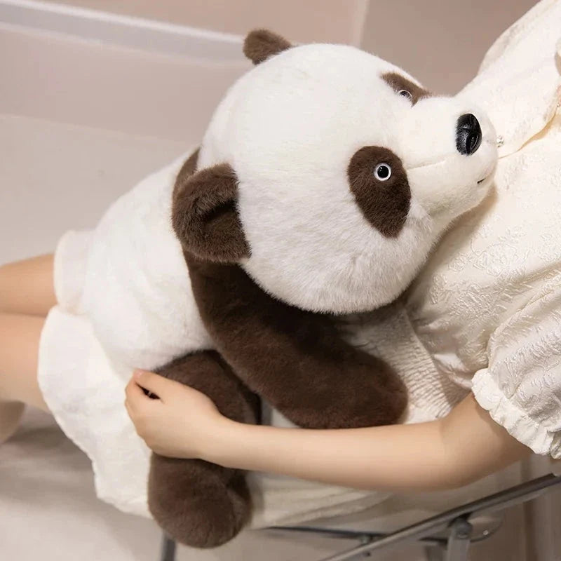 Kawaii Fuzzy Black Brown Panda Plushies — image 12