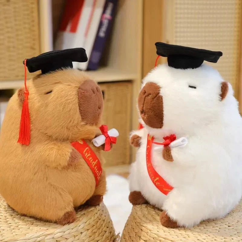 Kawaii Graduation Capybara Plushies — image 2