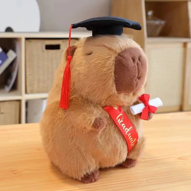 Kawaii Graduation Capybara Plushies — image 1
