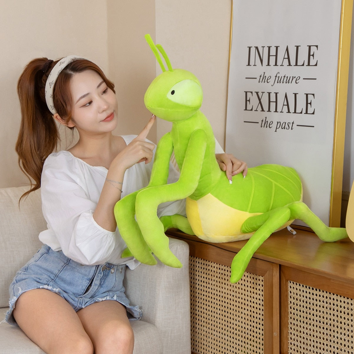 Kawaii Green Praying Mantis Plushie — image 5
