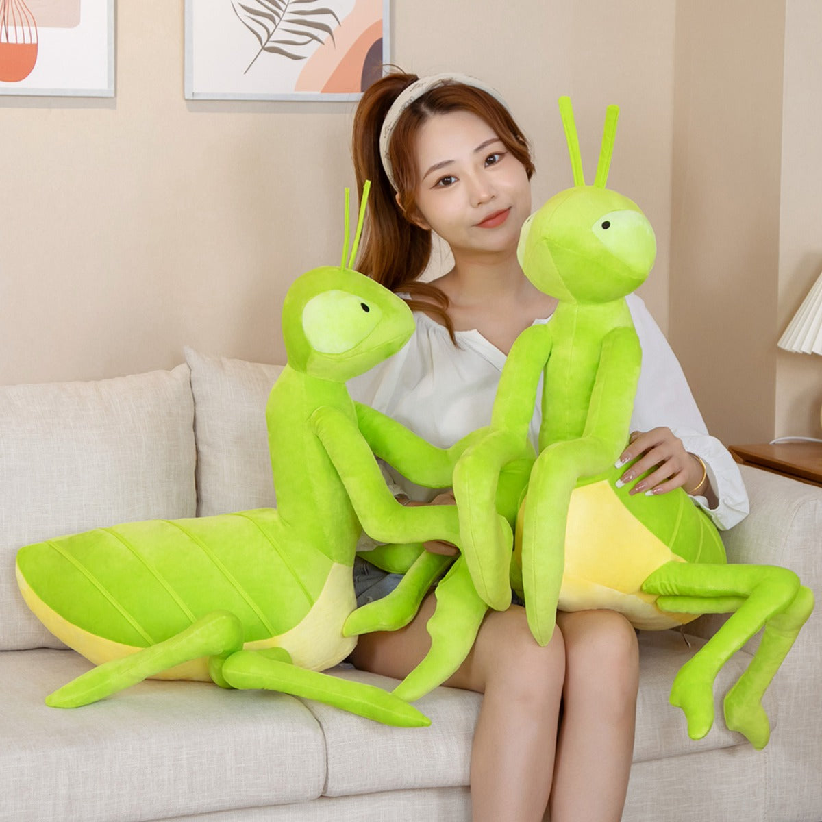 Kawaii Green Praying Mantis Plushie — image 4