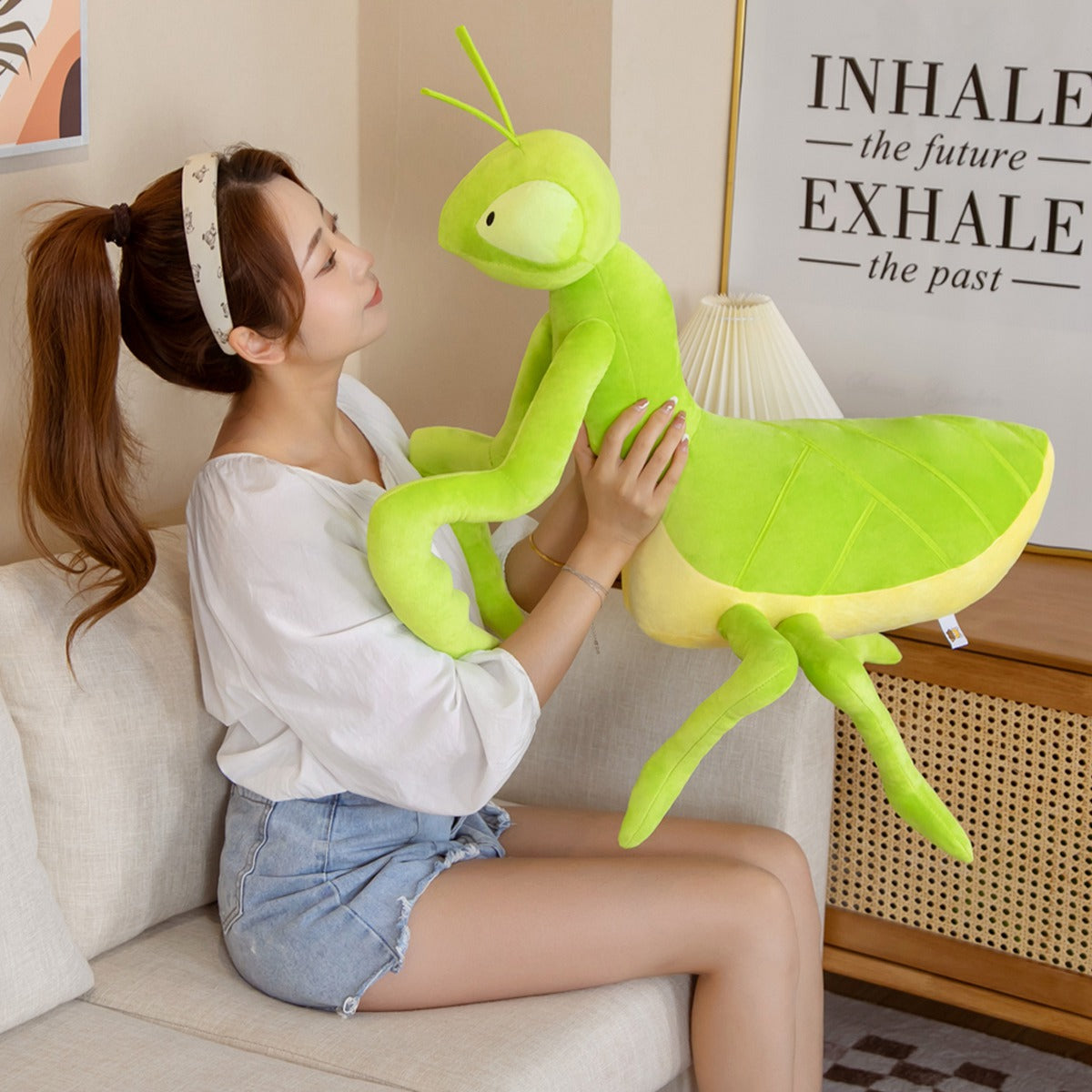 Kawaii Green Praying Mantis Plushie — image 2