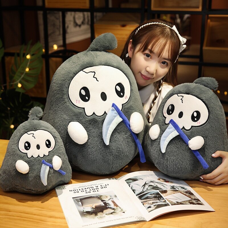 Kawaii Grim Reaper & Ghost Halloween Plushies — image 5