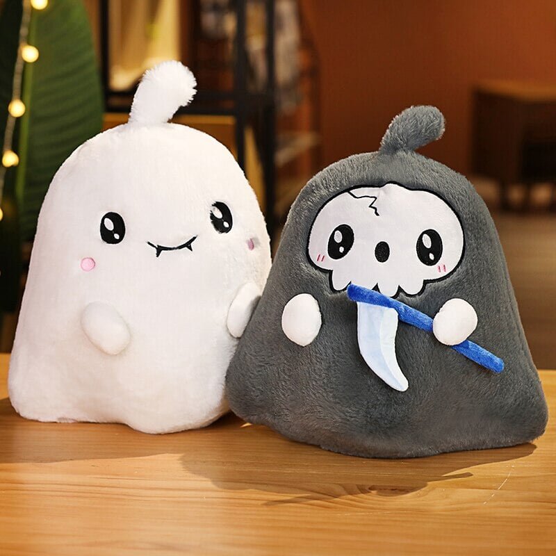 Kawaii Grim Reaper & Ghost Halloween Plushies — image 6