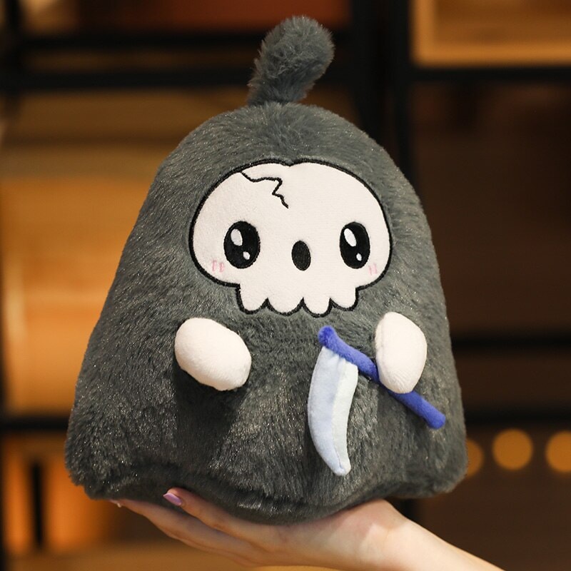 Kawaii Grim Reaper & Ghost Halloween Plushies — image 3