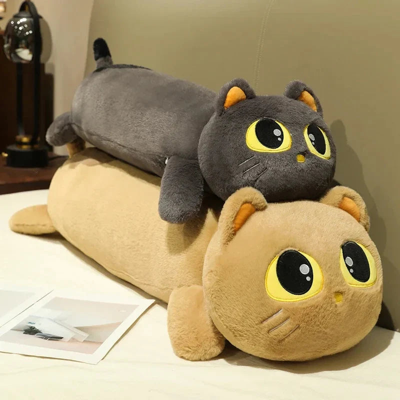 Kawaii Long Snuggly Cat Plush Family — image 1