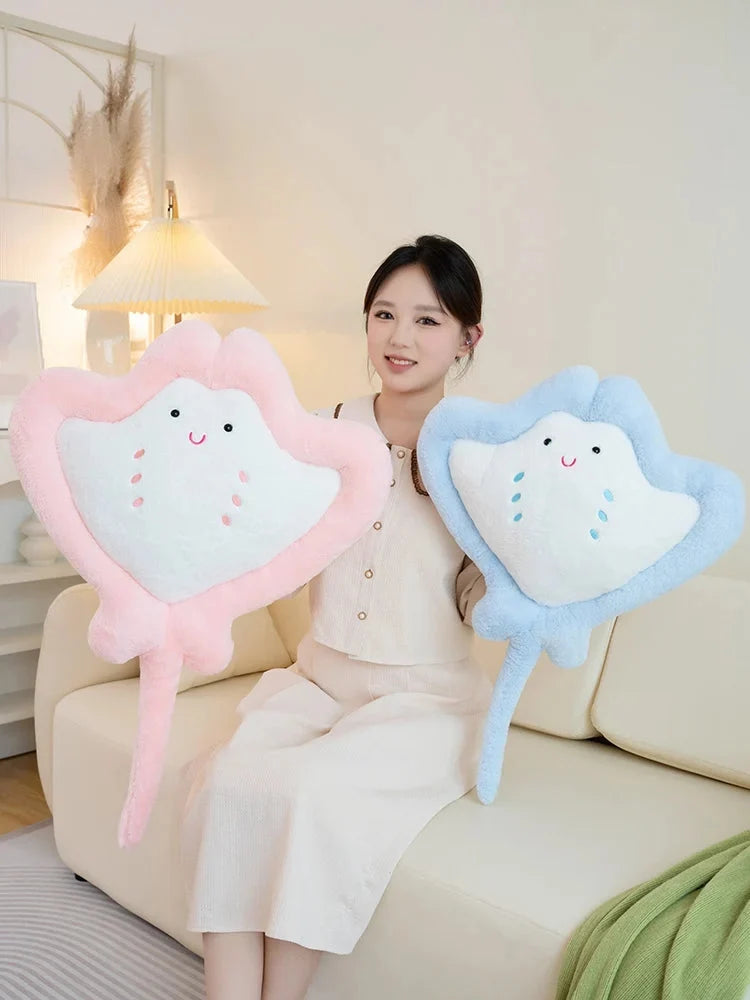 Kawaii Pastel Fluffy Stingray Plushies — image 14