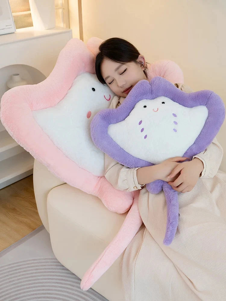 Kawaii Pastel Fluffy Stingray Plushies — image 11