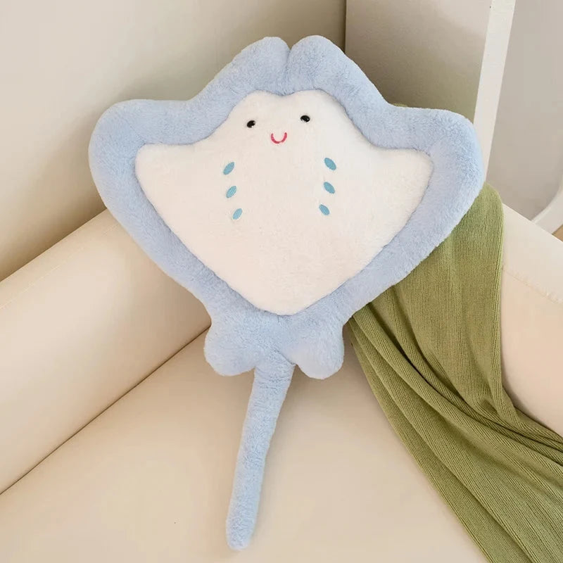 Kawaii Pastel Fluffy Stingray Plushies — image 8