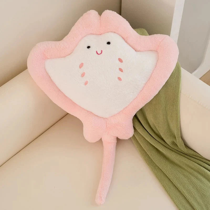 Kawaii Pastel Fluffy Stingray Plushies — image 7