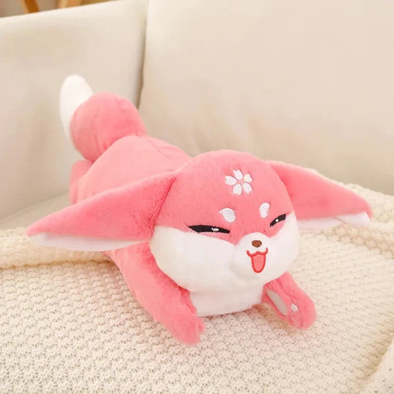 Kawaii Pink Fox Sakura Plushie — image 1