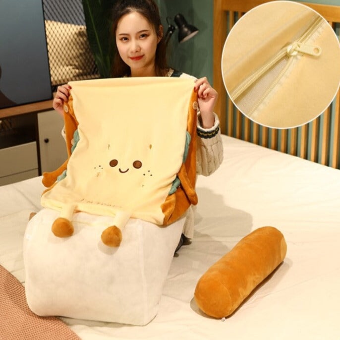 Kawaii Toasted Bread Back Support Plushie — image 8