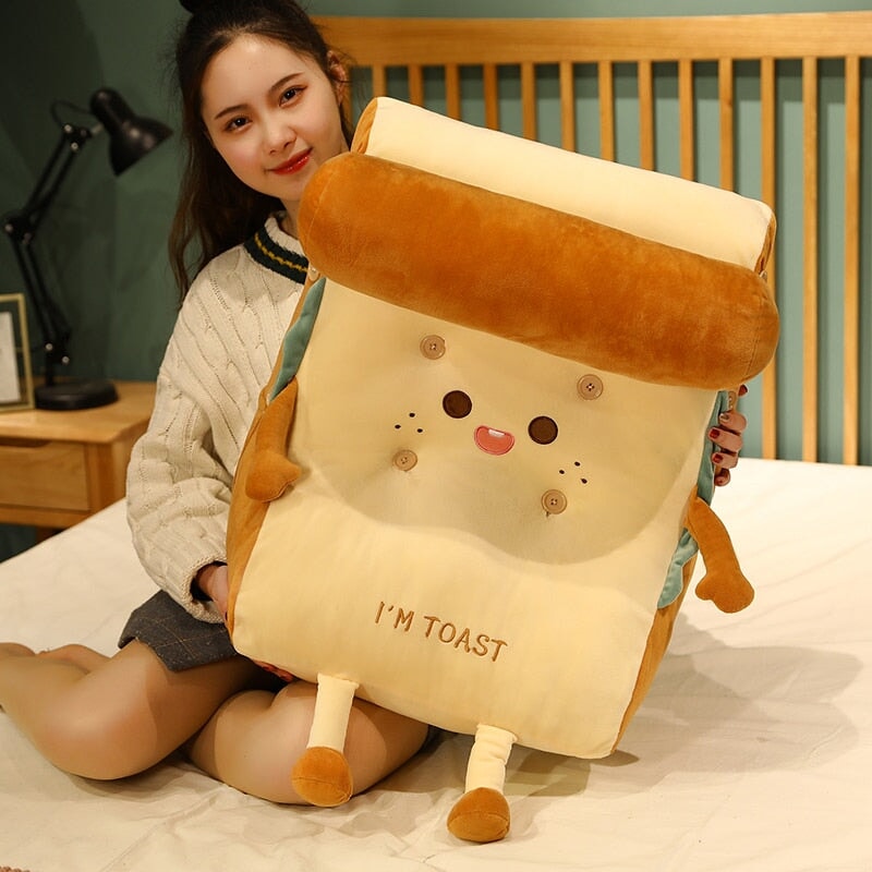 Kawaii Toasted Bread Back Support Plushie — image 6