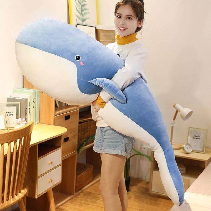 Blue Giant Kawaii Whale Plushie — image 1