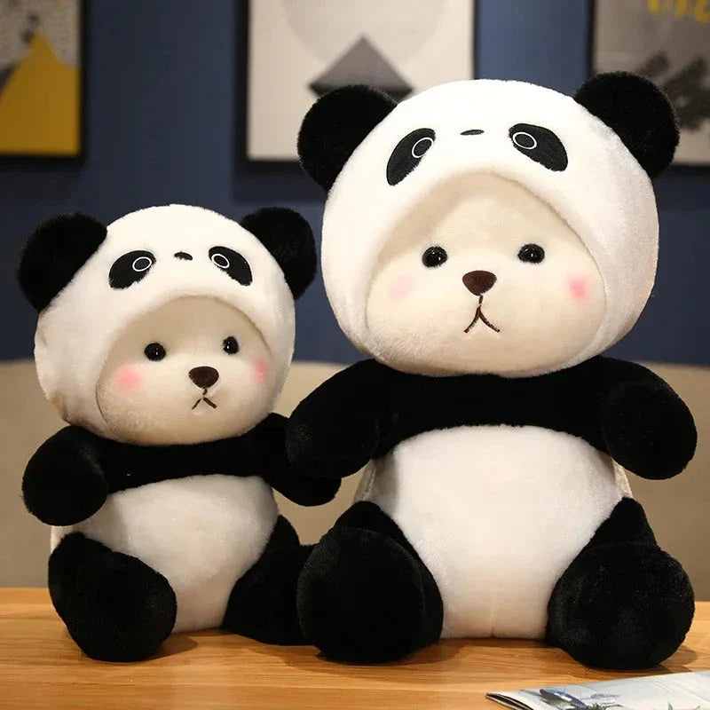 Kawaii White Bear Panda Outfit Plushie — image 4