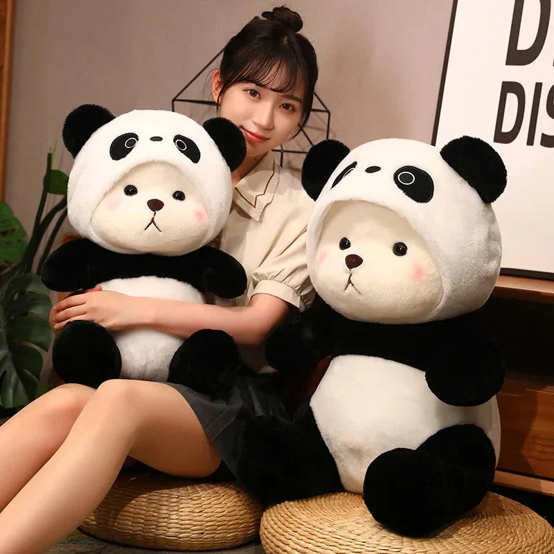 Kawaii White Bear Panda Outfit Plushie — image 2