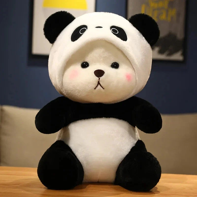 Kawaii White Bear Panda Outfit Plushie — image 1