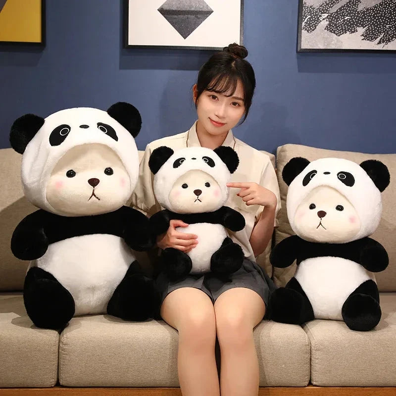 Kawaii White Bear Panda Outfit Plushie — image 9