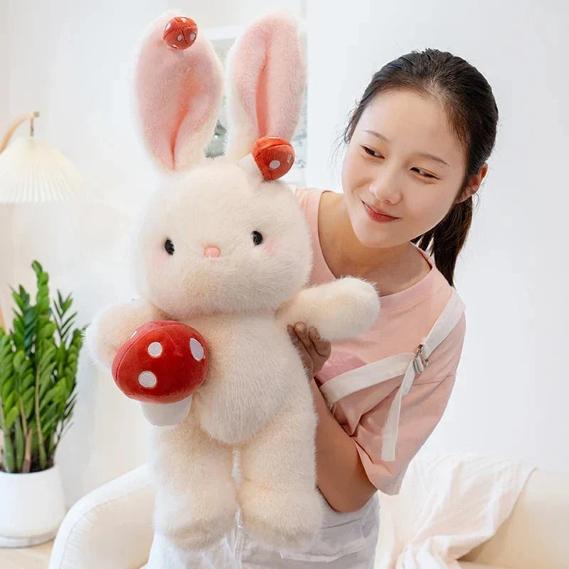 Kawaii White Bunny Mushroom Plushie — image 18