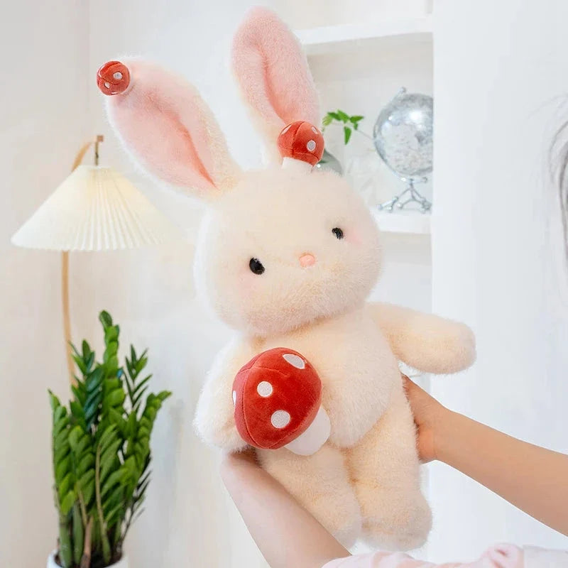Kawaii White Bunny Mushroom Plushie — image 15
