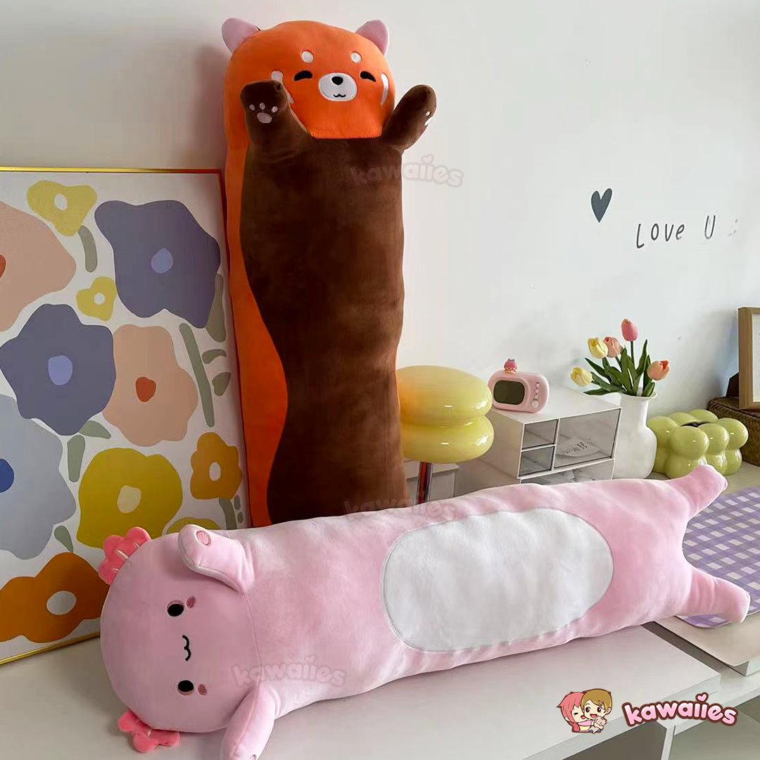 Kawaiies® Long Snuggly Chai Red Panda Axolotl Capybara Plushies — image 3